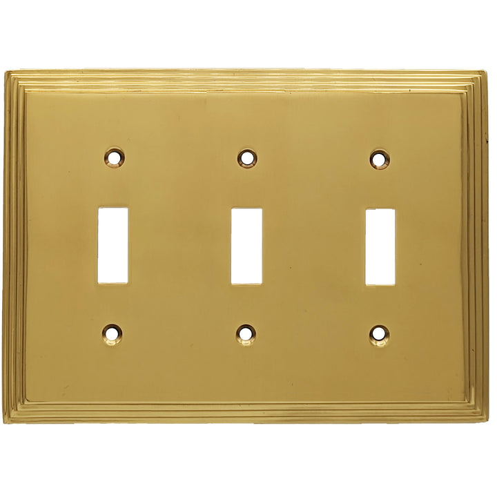 COPPER MOUNTAIN HARDWARE Kingston Classic Stepped Wall Plate (Polished Brass)