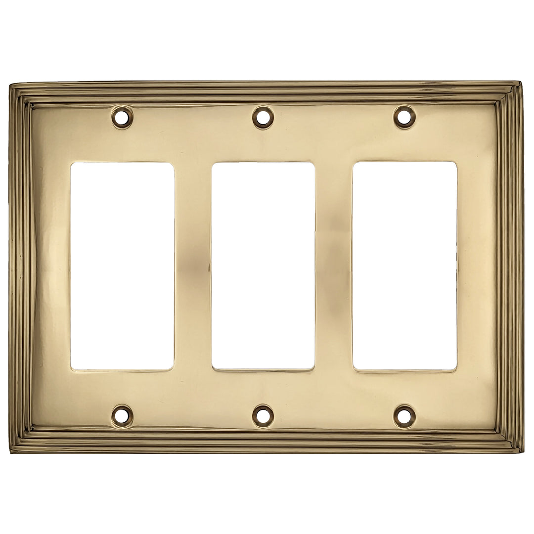 COPPER MOUNTAIN HARDWARE Kingston Classic Stepped Wall Plate (Polished Brass)