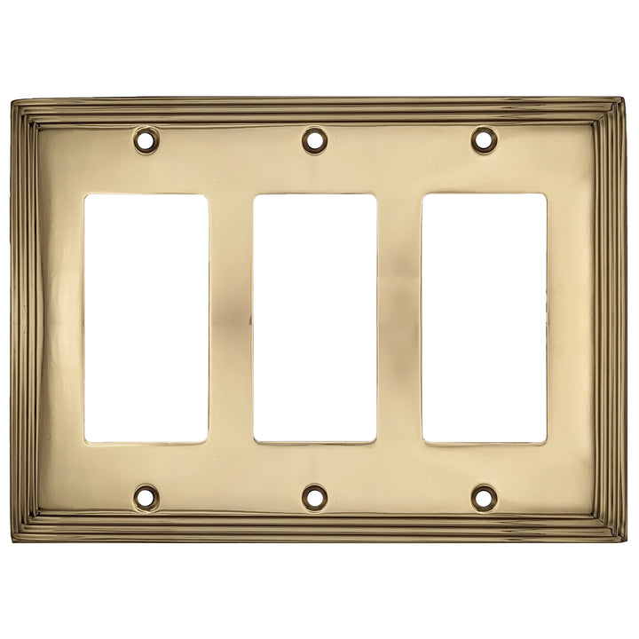 COPPER MOUNTAIN HARDWARE Kingston Classic Stepped Wall Plate (Polished Brass)