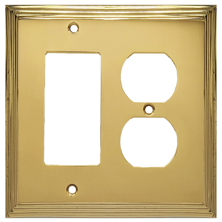 COPPER MOUNTAIN HARDWARE Kingston Classic Stepped Wall Plate (Polished Brass)