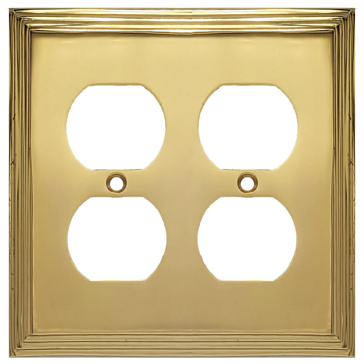 COPPER MOUNTAIN HARDWARE Kingston Classic Stepped Wall Plate (Polished Brass)