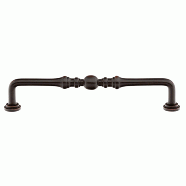 EMTEK 4 1/2 Inch (4 Inch c-c) Solid Brass Spindle Pull (Oil Rubbed Bronze Finish)