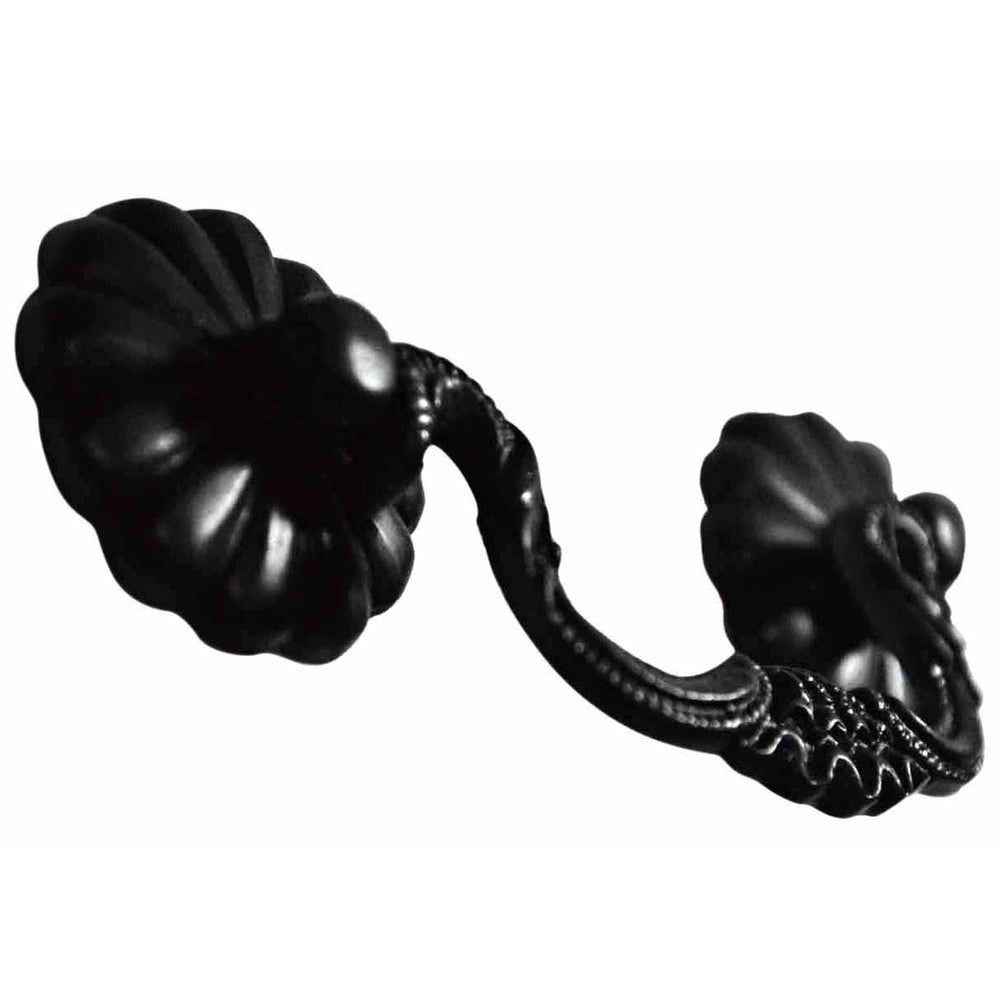 COPPER MOUNTAIN HARDWARE 4 1/2 Inch Beaded Victorian Bail Pull with Petal Mount (Oil Rubbed Bronze)