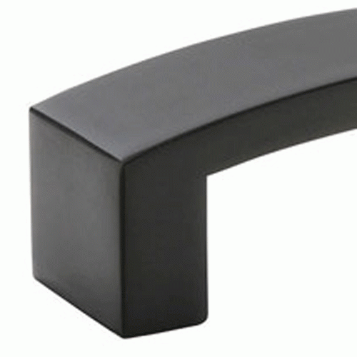 EMTEK Emtek 4 3/8 Inch Overall (4 Inch c-c) Bauhaus Pull (Matte Black Finish)