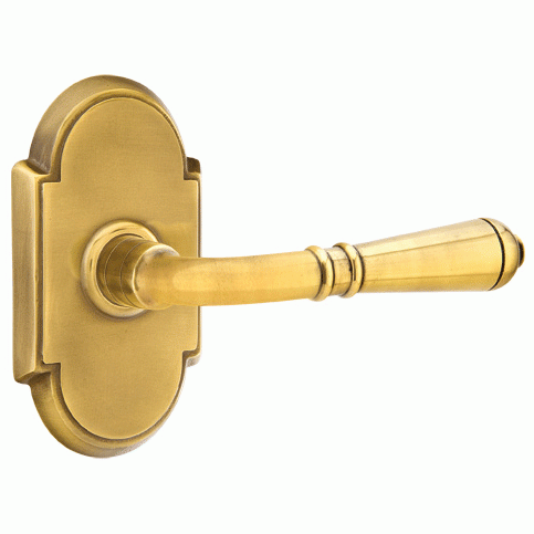 EMTEK Emtek Solid Brass Turino Lever With # 8 Rosette