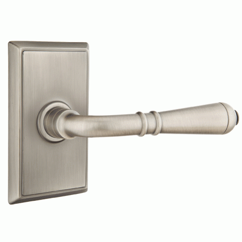 EMTEK Emtek Solid Brass Turino Lever With Rectangular Rosette (Many Finishes Available)