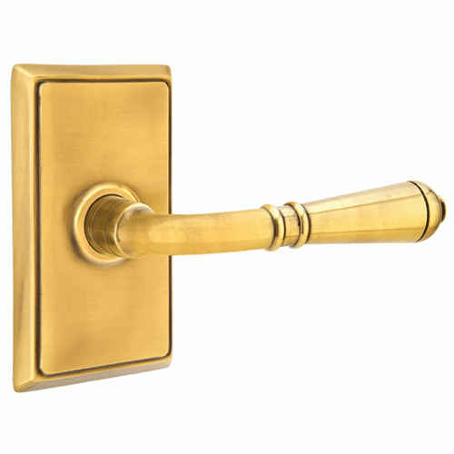 EMTEK Emtek Solid Brass Turino Lever With Rectangular Rosette (Many Finishes Available)