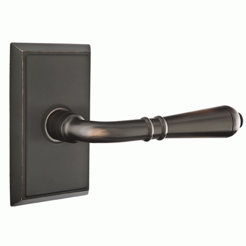 EMTEK Emtek Solid Brass Turino Lever With Rectangular Rosette (Many Finishes Available)