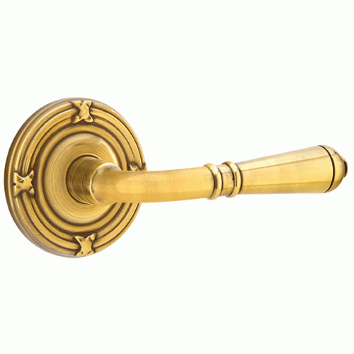 EMTEK Emtek Solid Brass Turino Lever With Ribbon & Reed Rosette (Many Finishes Available)