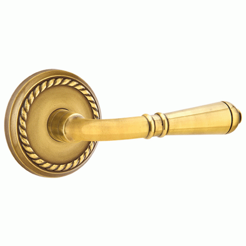 EMTEK Emtek Solid Brass Turino Lever With Rope Rosette (Many Finishes Available)