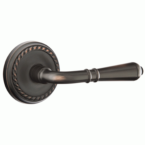 EMTEK Emtek Solid Brass Turino Lever With Rope Rosette (Many Finishes Available)