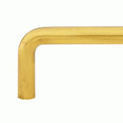 EMTEK 4 1/4 Inch (4 Inch c-c) Solid Brass Wire Pull (Antique Brass Finish)