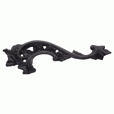 COPPER MOUNTAIN HARDWARE 6 Inch (4 1/2 Inch C-C) Unique Curly Pull  (Oil Rubbed Bronze Finish)