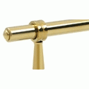 DELTANA 4 3/4 Inch Deltana Solid Brass Adjustable Pull (PVD Lifetime Polished Brass Finish)