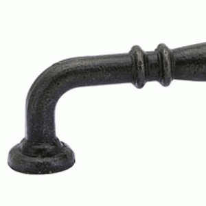 EMTEK 4 5/8 Inch (4 Inch c-c) Tuscany Bronze Ribbed Pull (Medium Bronze Finish)