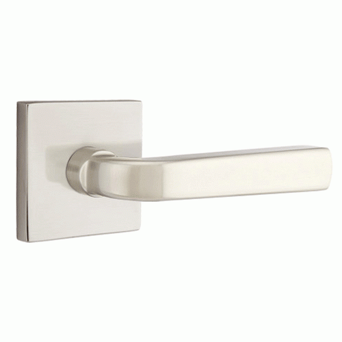 EMTEK Solid Brass Sion Lever With Square Rosette