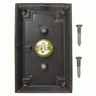 EMTEK Emtek 2451 Doorbell Button With Arts & Craft Rosette