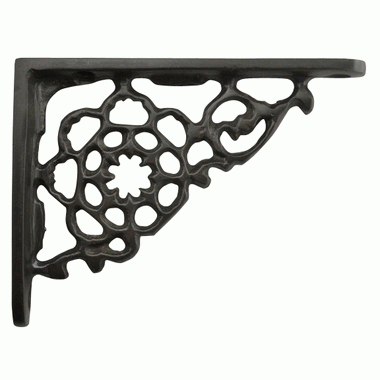 COPPER MOUNTAIN HARDWARE 4 Inch Solid Brass Star Shape Shelf Bracket (Oil Rubbed Bronze Finish)