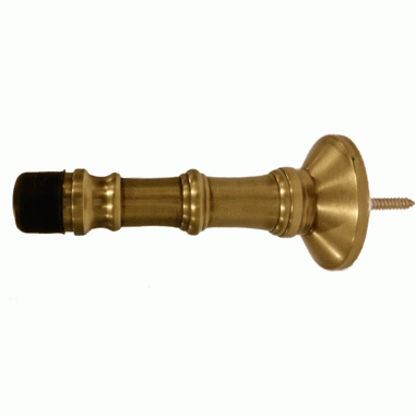 COPPER MOUNTAIN HARDWARE 3 Inch Traditional Solid Brass Door Stop (Antique Brass Finish)