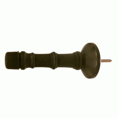 COPPER MOUNTAIN HARDWARE 3 Inch Traditional Solid Brass Door Stop (Oil Rubbed Bronze Finish)