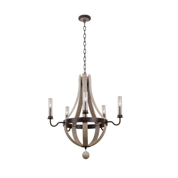 Kalco Harper 5 Light Outdoor Chandelier