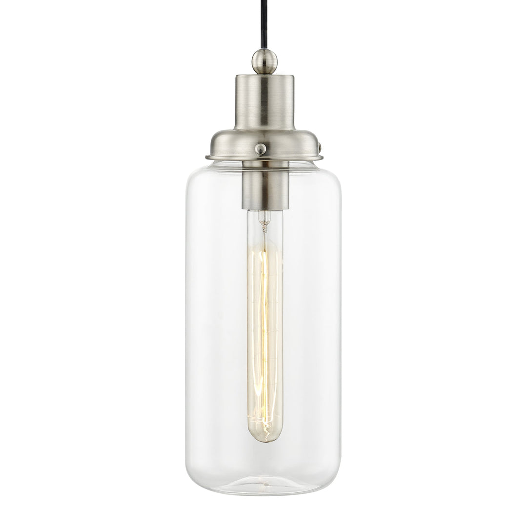 1 Light Brushed Nickel Single Pendant Livex