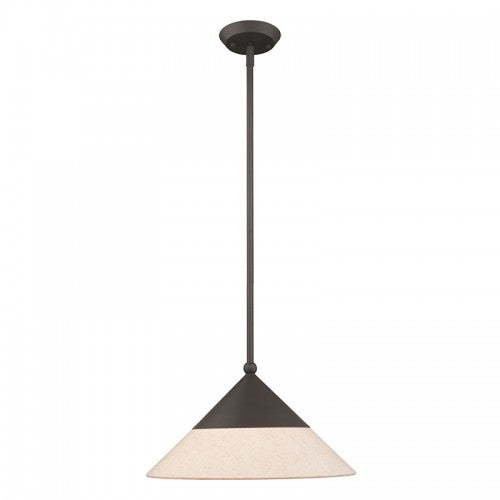 1 Light Bronze Single Pendant Livex