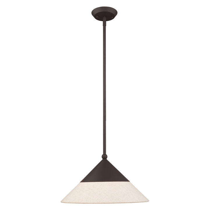 1 Light Bronze Single Pendant Livex