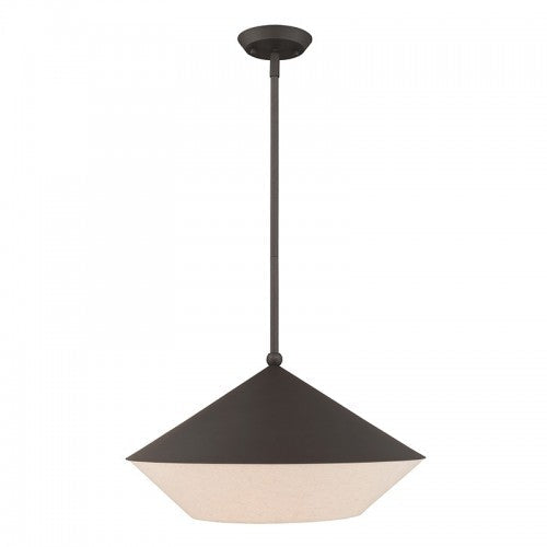 1 Light Bronze Pendant Livex