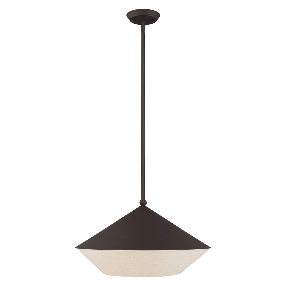 1 Light Bronze Pendant Livex