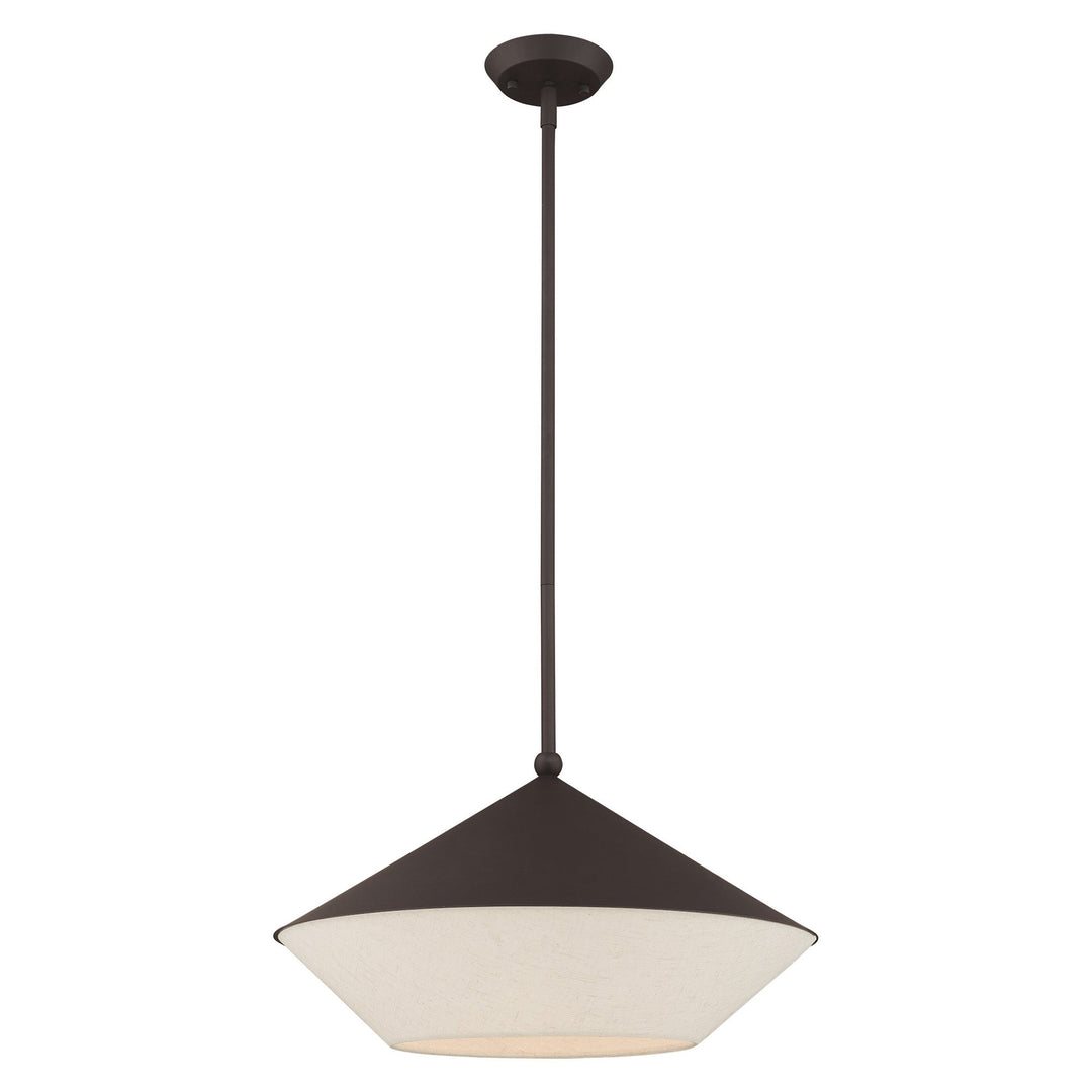 1 Light Bronze Pendant Livex