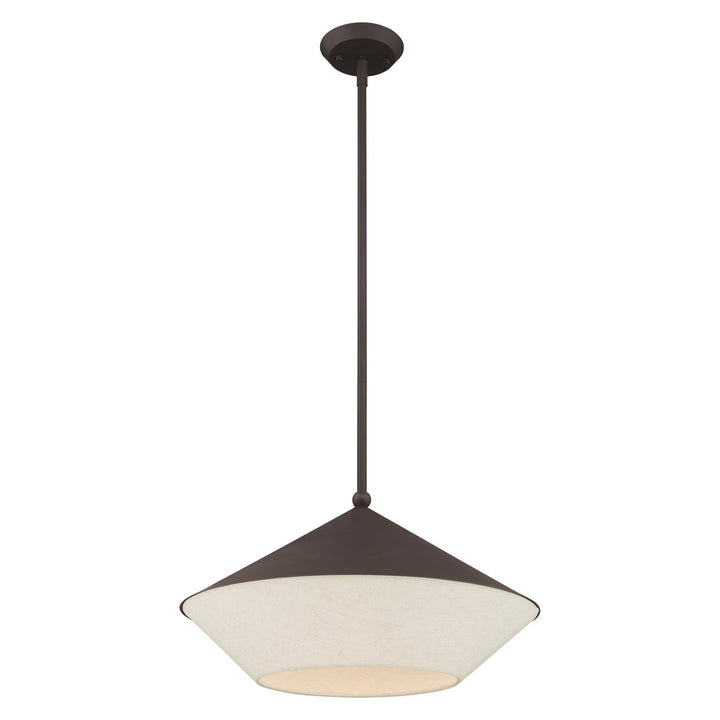 1 Light Bronze Pendant Livex