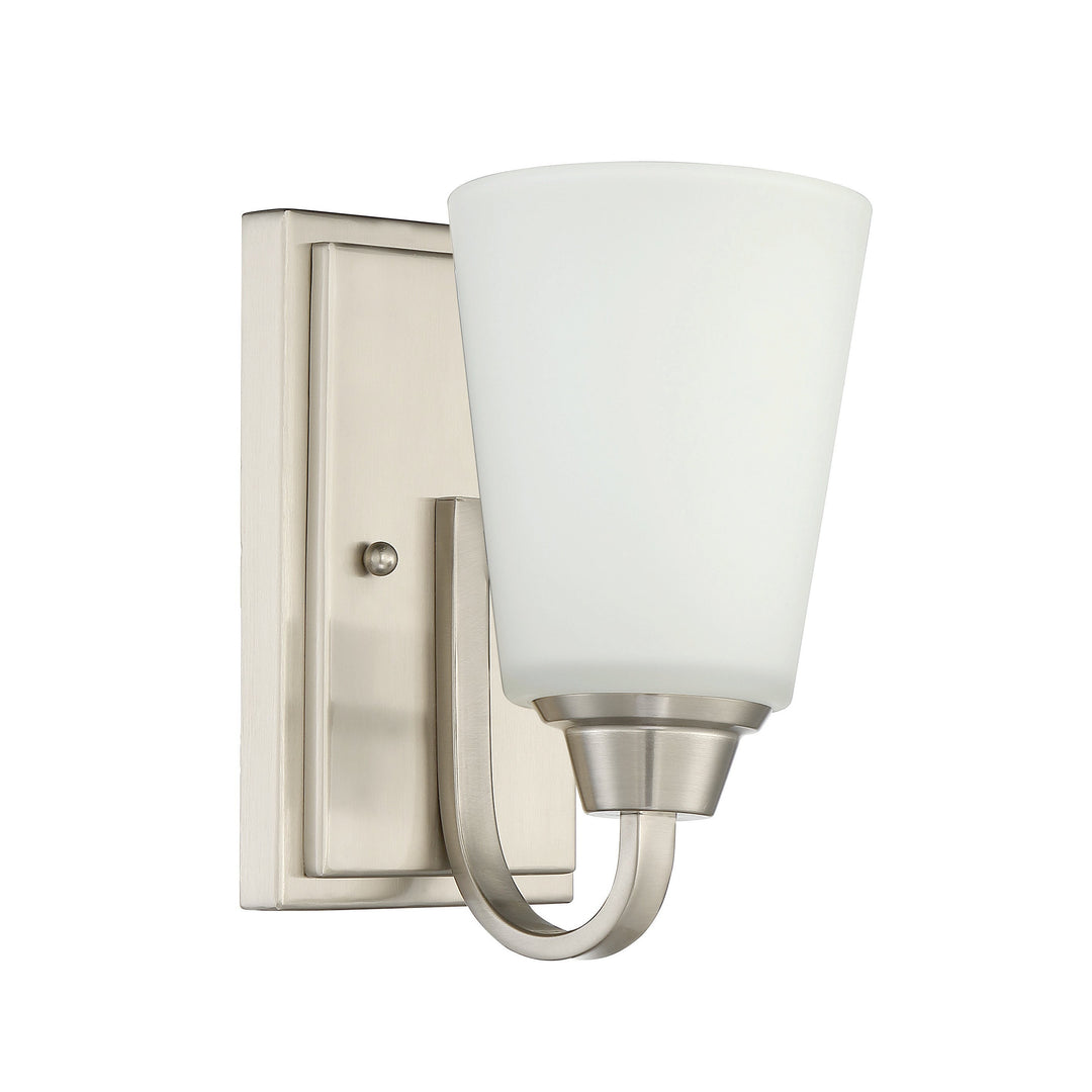 CRAFTMADE Grace 1 Light Wall Sconce in Brushed Polished Nickel