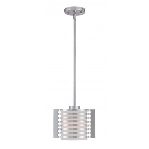 1 Light Polished Chrome Single Pendant Livex