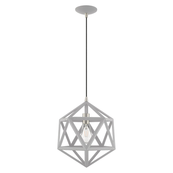 1 Light Nordic Gray Single Pendant Livex