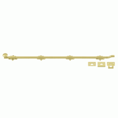 DELTANA 42 Inch Deltana Offset Heavy Duty Surface Bolt (Polished Brass Finish)