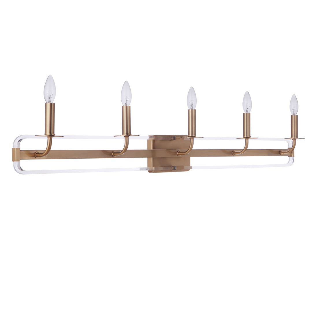 CRAFTMADE Graclyn 5 Light Vanity in Satin Brass