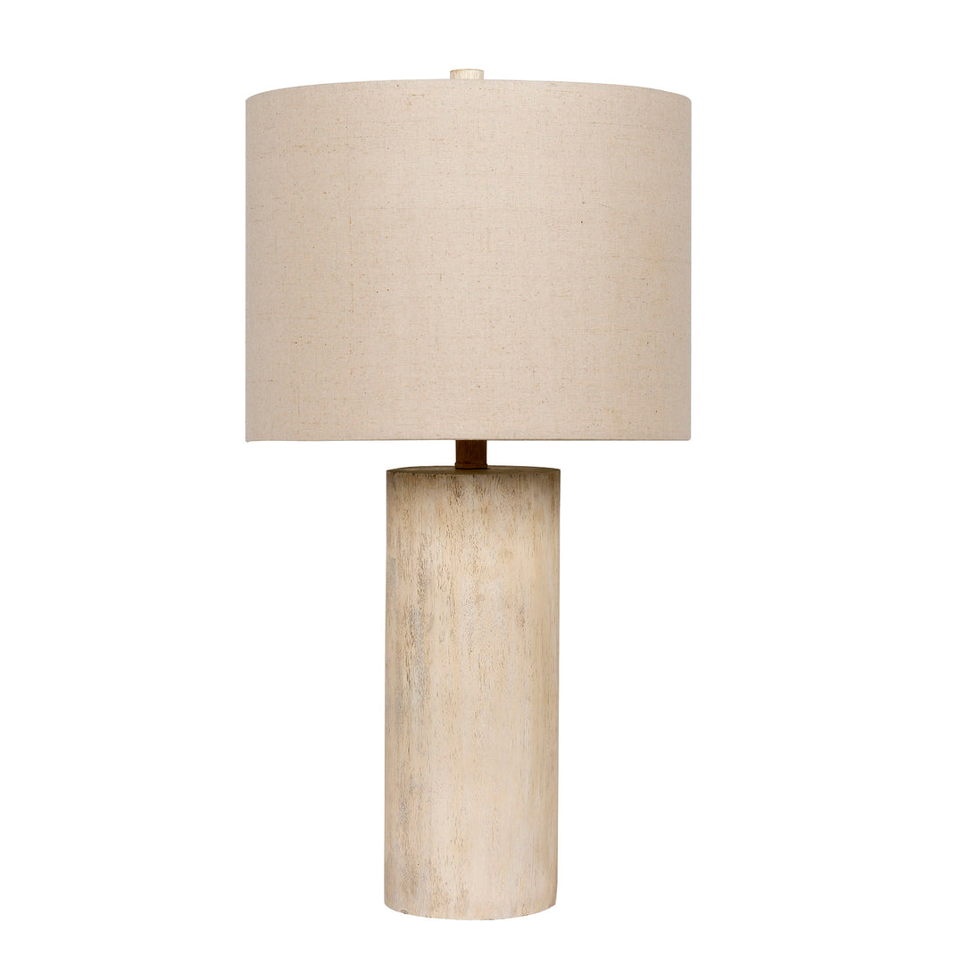 CRAFTMADE 1 Light Poly Faux Wood Base Table Lamp