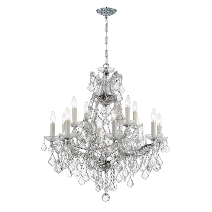 Maria Theresa 13 Light Swarovski Strass Crystal Polished Chrome Chandelier Crystorama