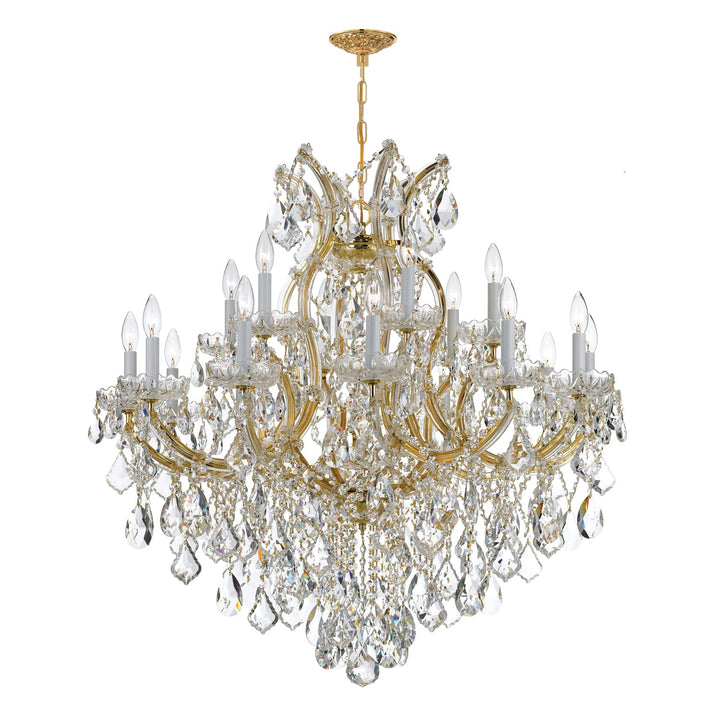 Maria Theresa 19 Light Hand Cut Crystal Gold Chandelier Crystorama