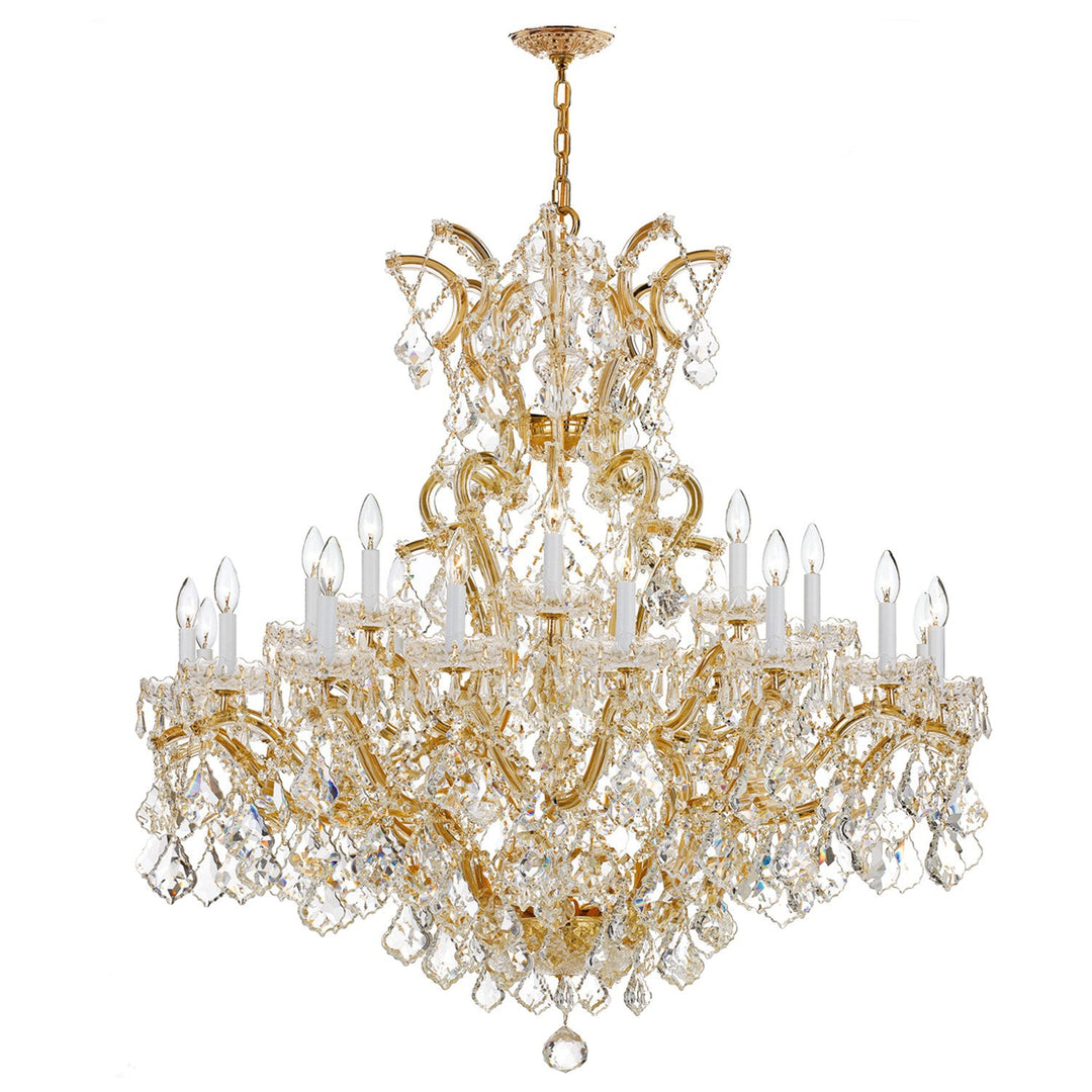 Maria Theresa 25 Light Spectra Crystal Gold Chandelier Crystorama