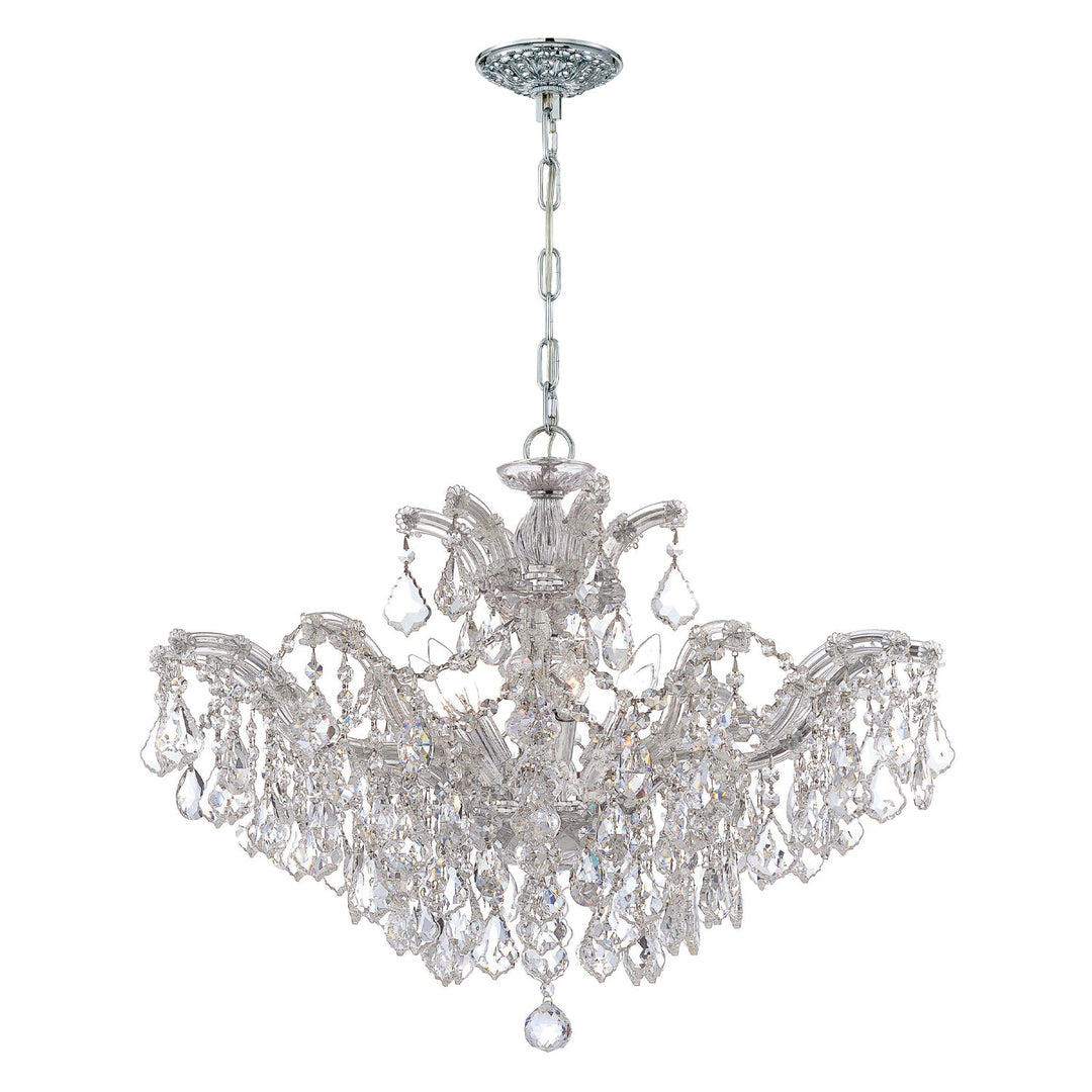 Maria Theresa 6 Light Swarovski Strass Crystal Polished Chrome Chandelier Crystorama