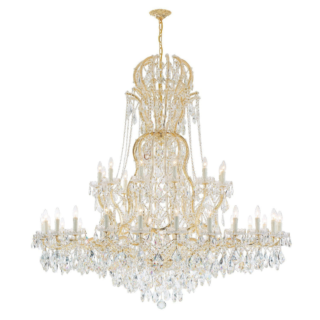 Maria Theresa 37 Light Hand Cut Crystal Gold Chandelier Crystorama