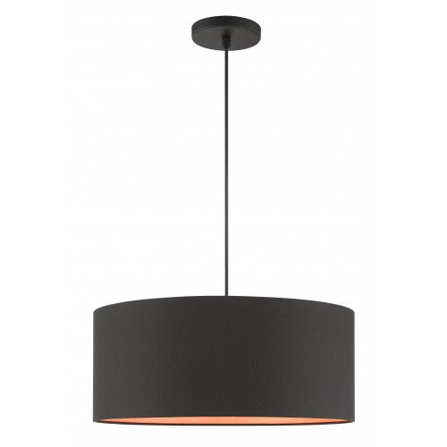 3 Light Black Pendant Livex