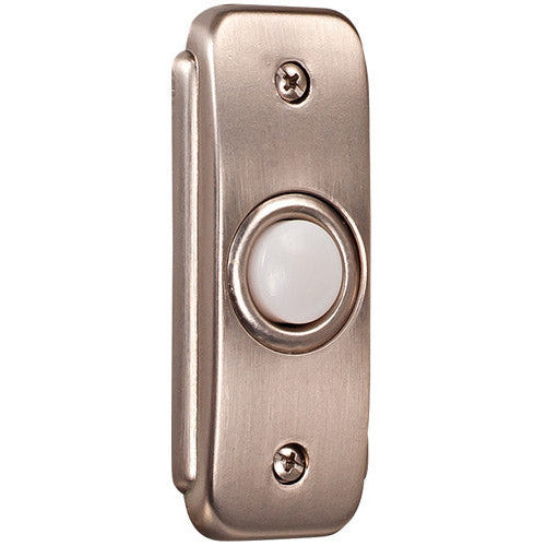 CRAFTMADE Recessed Mount Stepped Rectangle LED Lighted Push Button in Pewter