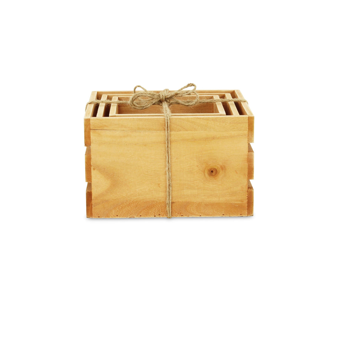 CHEUNGS Rustic Farmstead Wooden Crate Set