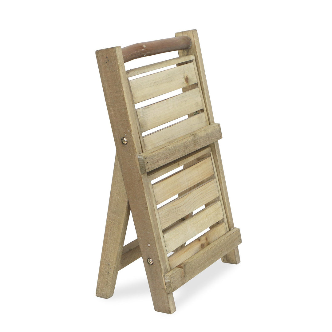 CHEUNGS Alari 2 Tier Wood Folding Shelf - Small