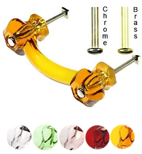 COPPER MOUNTAIN HARDWARE Authentic Glass Drawer Handles & Furniture Pulls  in 14 Colors