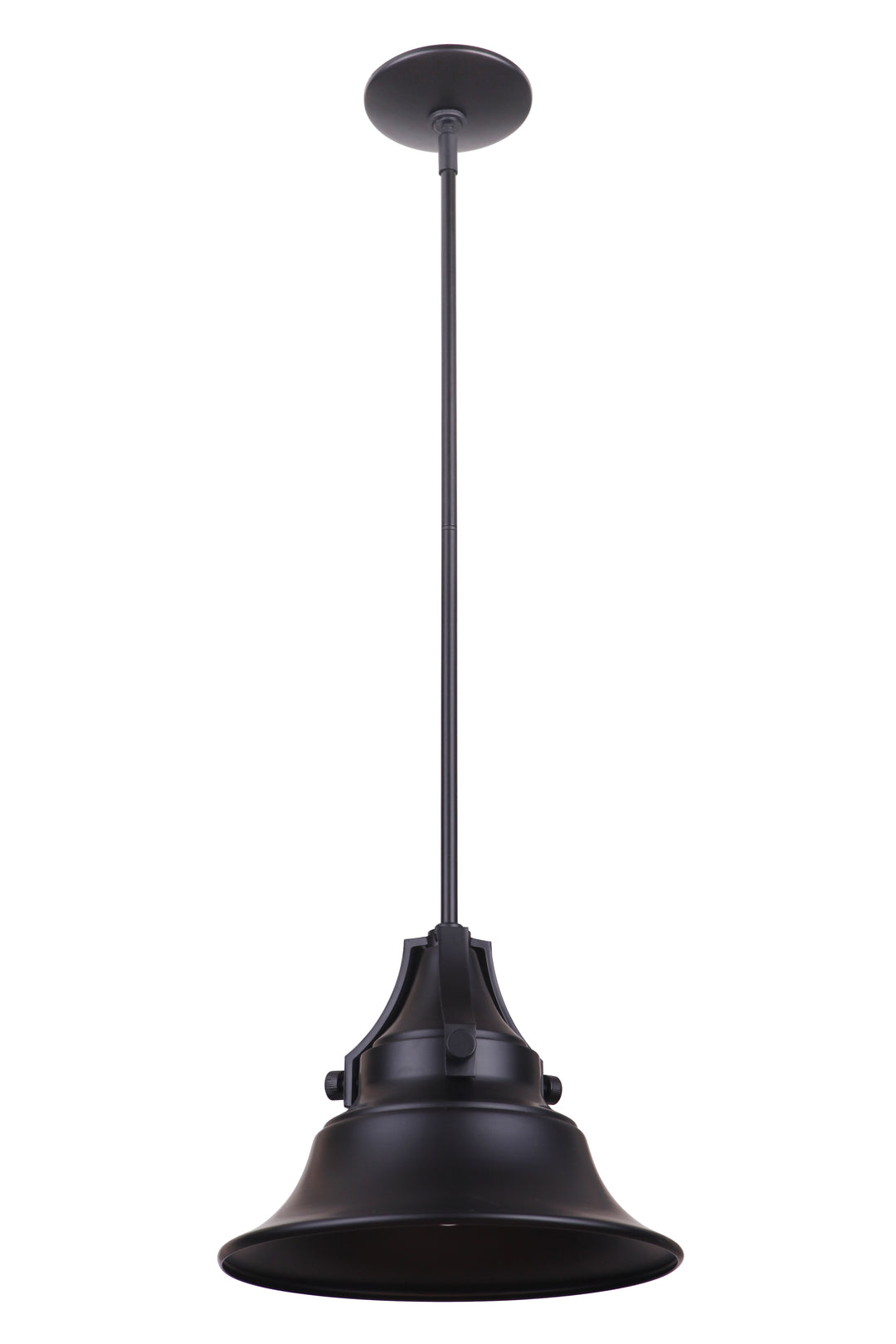 CRAFTMADE Union 1 Light Medium Outdoor Pendant in Midnight