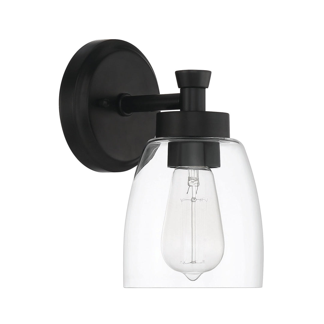 CRAFTMADE Henning 1 Light Sconce in Flat Black